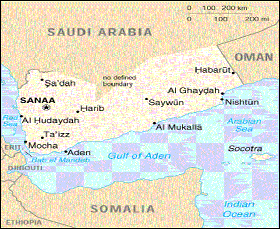 Yemen map