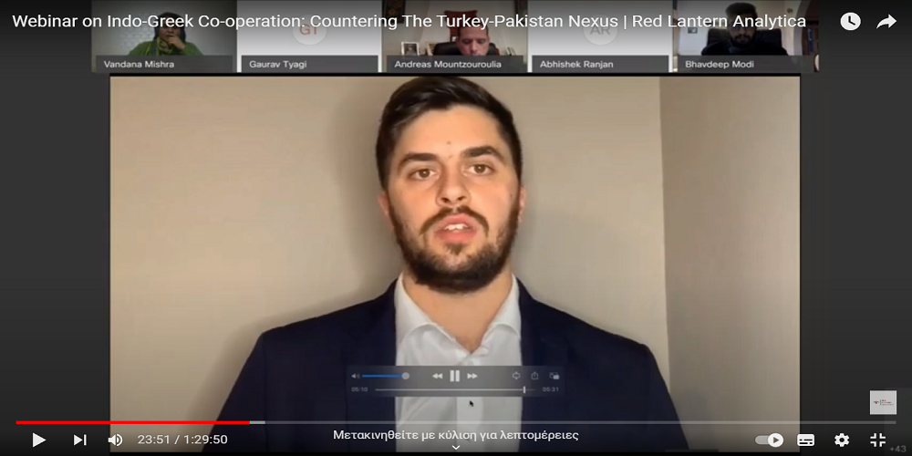 Indo-Greek Cooperation: Countering the Turkey Pakistan Nexus - Organized by Red Lantern Analytical, 2022 India